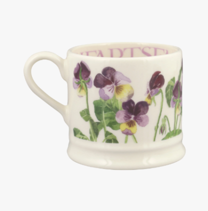 Emma Bridgewater Heartsease Pansies Small Mug - Image 2
