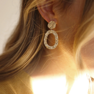 Tutti & Co Stay Earrings Gold (EA506G)