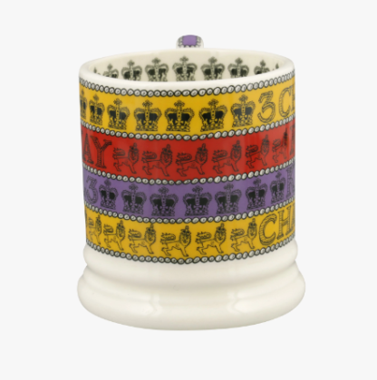 Emma Bridgewater 3 Cheers For King Charles III 1/2 Pint Mug - Image 3