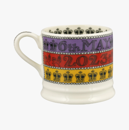 Emma Bridgewater 3 Cheers For King Charles lll Small Mug - Image 2