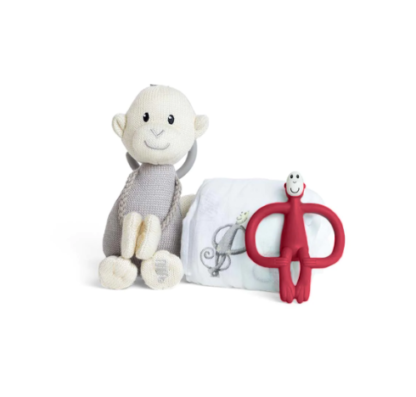 Matchstick Monkey Soothe & Play Monkey RED Gift Set - Image 2