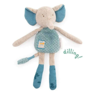 Moulin Roty "Sous mon Baobab" Elephant Rattle 669024