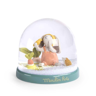 Moulin Roty "Trois Petite Lapin" Snow Globe (678175)