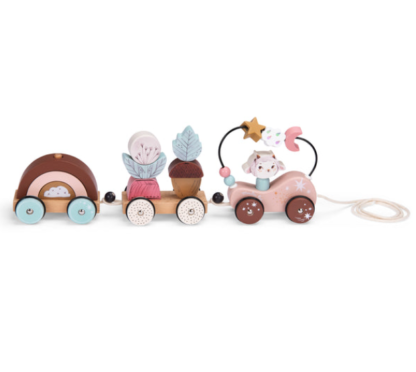 Moulin Roty "Les Jouets" Pull Along Activity Train - Image 2
