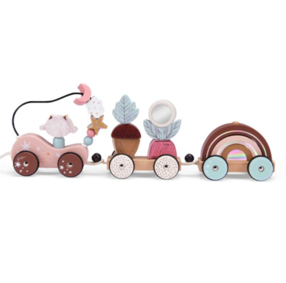 Moulin Roty "Les Jouets" Pull Along Activity Train - Image 4