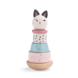 Moulin Roty "Les Jouets" Roly-poly Stacking Cat
