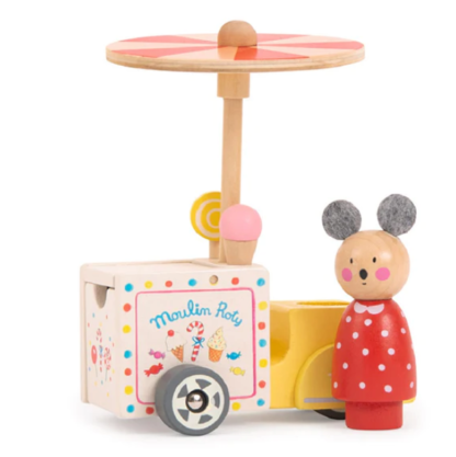Moulin Roty Wooden Toys Ice Cream Delivery Tricycle (632428)