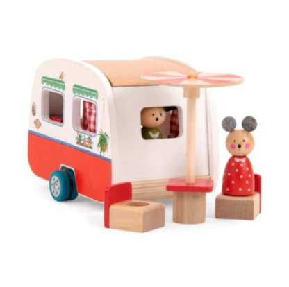 Moulin Roty Wooden Toy Caravan (632432) - Image 2