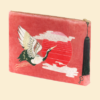 Powder Velvet Zip Pouch-Crane at Sunrise