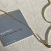 Tutti & Co Birthstone DECEMBER Blue Topaz Necklace Silver (NE626S) - Image 3