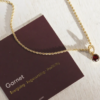 Tutti & Co Birthstone JANUARY Garnet Necklace Gold (NE615G) - Image 3