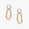 Tutti & Co Cassia Earrings Silver/Gold (EA508S) - Image 2