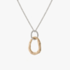 Tutti & Co Cassia Necklace Silver/Gold (NE614S) - Image 2