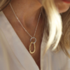 Tutti & Co Cassia Necklace Silver/Gold (NE614S) - Image 3