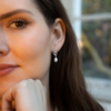 Claudia Bradby Medium Love Knot Pearl Drop Earring Silver - Image 3
