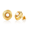 Claudia Bradby Love Knot Pearl Stud Earring Gold - Image 2