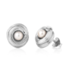 Claudia Bradby Love Knot Pearl Stud Earring Silver - Image 2
