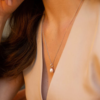 Claudia Bradby Unita Organic Pearl Pendant Necklace Silver