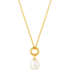 Claudia Bradby Unita Organic Pearl Pendant Necklace Gold - Image 2