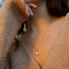 Claudia Bradby Unita Organic Pearl Pendant Necklace Gold - Image 3