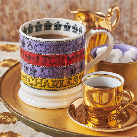 Emma Bridgewater 3 Cheers For King Charles III 1 Pint Mug - Image 4