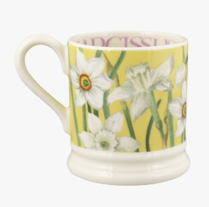 Emma Bridgewater Daffodils and Narcissus Set Of 2 1/2 Pint Mugs Boxed 2023 - Image 5