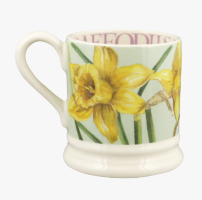 Emma Bridgewater Daffodils and Narcissus Set Of 2 1/2 Pint Mugs Boxed 2023 - Image 8