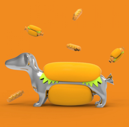 Metalmorphose - Hot Dog Keyring - Image 3