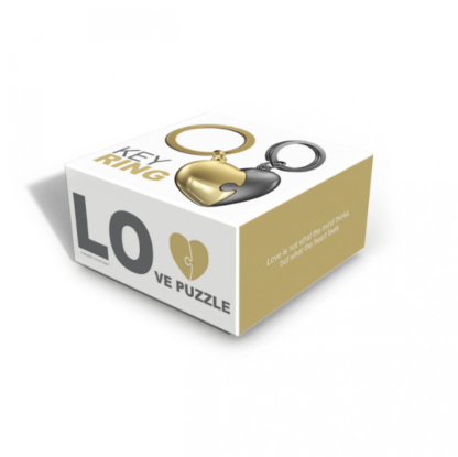 Metalmorphose - Two Piece Heart Love Puzzle Keyring - Image 2