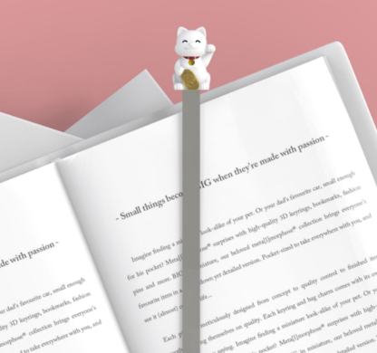Metalmorphose - Lucky Cat 3D Metal Bookmark - Image 5