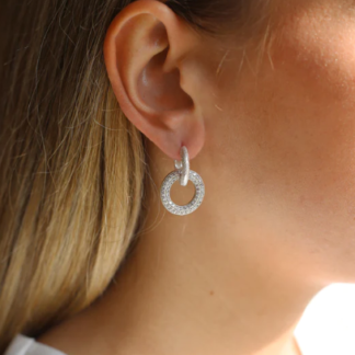Tutti & Co Charm Earrings Silver (EA525S)