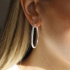 Tutti & Co Hour Earrings Silver (EA529S)