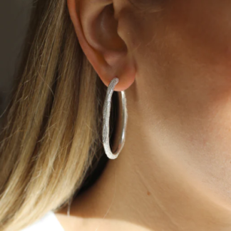 Tutti & Co Hour Earrings Silver (EA529S)