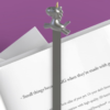 Metalmorphose - Matt Silver Metal Unicorn Bookmark - Image 3