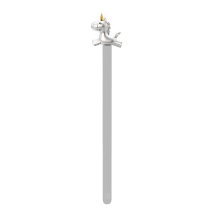 Metalmorphose - Matt Silver Metal Unicorn Bookmark - Image 4