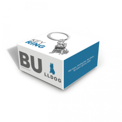 Metalmorphose - French Bulldog with Bow Tie Keyring - Image 2
