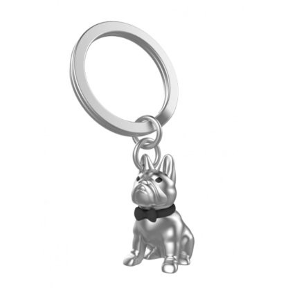 Metalmorphose - French Bulldog with Bow Tie Keyring - Image 3