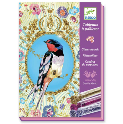 Djeco Glitter Boards Birds
