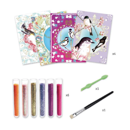 Djeco Glitter Boards Birds - Image 3