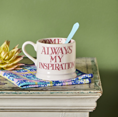 Emma Bridgewater Pink Toast My Brilliant Friend Small Mug - Image 3