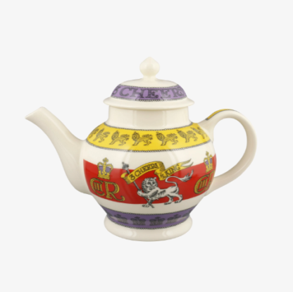 Emma Bridgewater 3 Cheers For King Charles 4 Mug Teapot