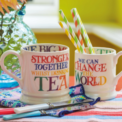 Emma Bridgewater Rainbow Toast Change The World 1/2 Pint Mug - Image 2