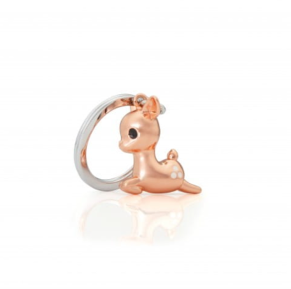 Metalmorphose - Fallow Deer Rose Gold Keyring - Image 2