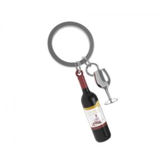 Metalmorphose - Red Wine Bottle Keyring