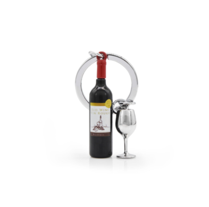Metalmorphose - Red Wine Bottle Keyring - Image 2