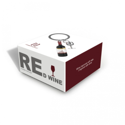 Metalmorphose - Red Wine Bottle Keyring - Image 3
