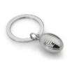 Metalmorphose - Silver Rugby Ball Keyring - Image 2