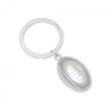 Metalmorphose - Silver Rugby Ball Keyring