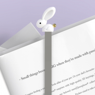 Metalmorphose - White Bunny Bookmark