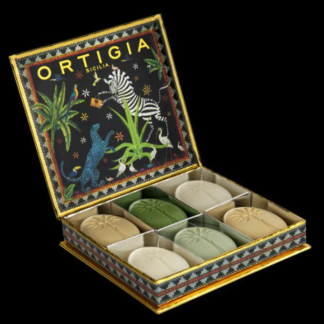 Ortigia Sicilia Jungle Soap Set 6 Olive Oil Soaps Boxed